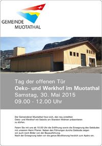 Abbildung Flyer zur Eröffnung