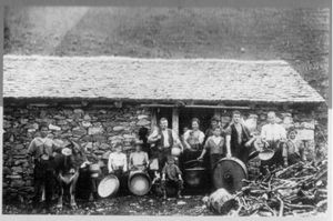 Bild mit Bauernfamilie