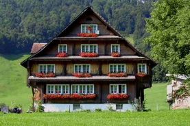 Bild eines typischen Bauernhauses